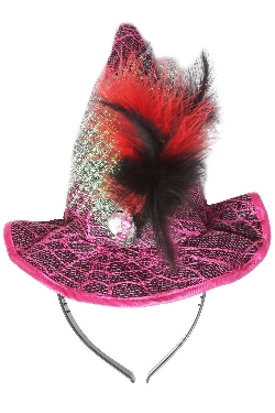 CAPPELLINO CON CERCHIETTO STREGA DI HALLOWEEN